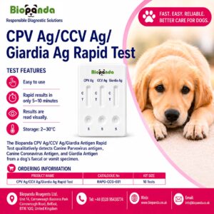 CPV / CCV / Giardia Ag  Kit de Prueba rápida