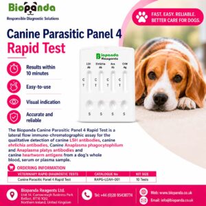 Canine Parasitic Panel 4 Kit de Prueba rápida