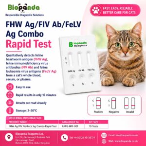 FHW Ag / FIV Ab / FeLV Ag Combo Kit de Prueba rápida