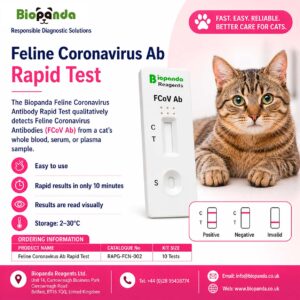 Feline Coronavirus Ab Kit de Prueba rápida